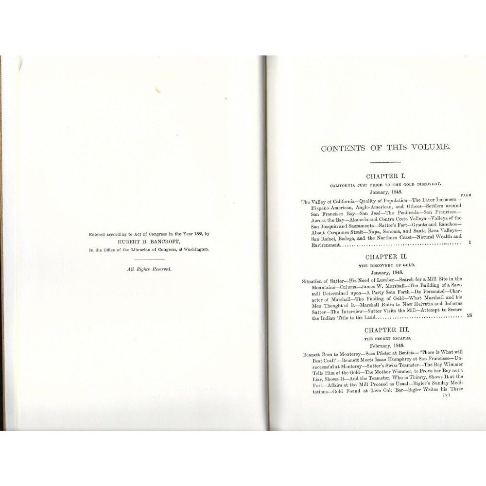 History of California, Volume VI, 1848–1859 by Hubert Howe Bancroft Volume XXIII - Picture 6 of 10